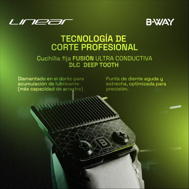 Tông Đơ Cắt Tóc B-WAY LINEAR Dual Core Motor 