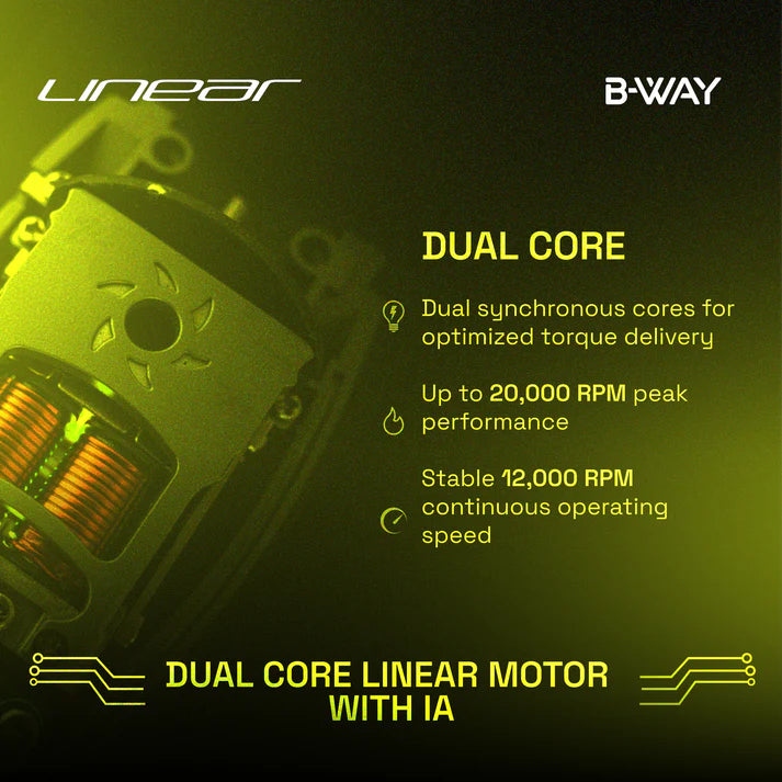 Tông Đơ Cắt Tóc B-WAY LINEAR Dual Core Motor 