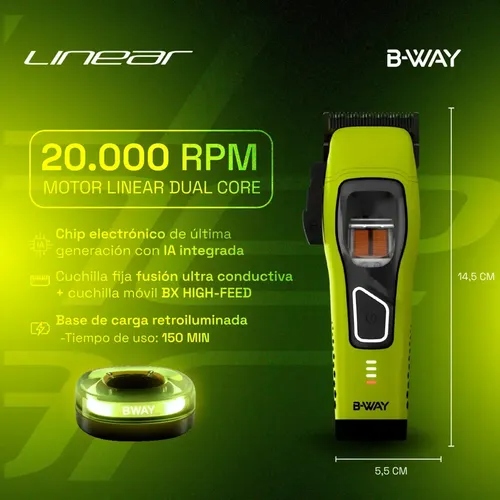 Tông Đơ Cắt Tóc B-WAY LINEAR Dual Core Motor 