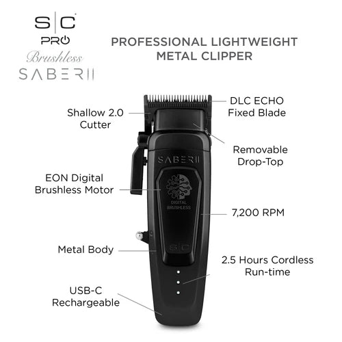 Tông Đơ StyleCraft Saber 2 High-Torque Digital Brushless Motor