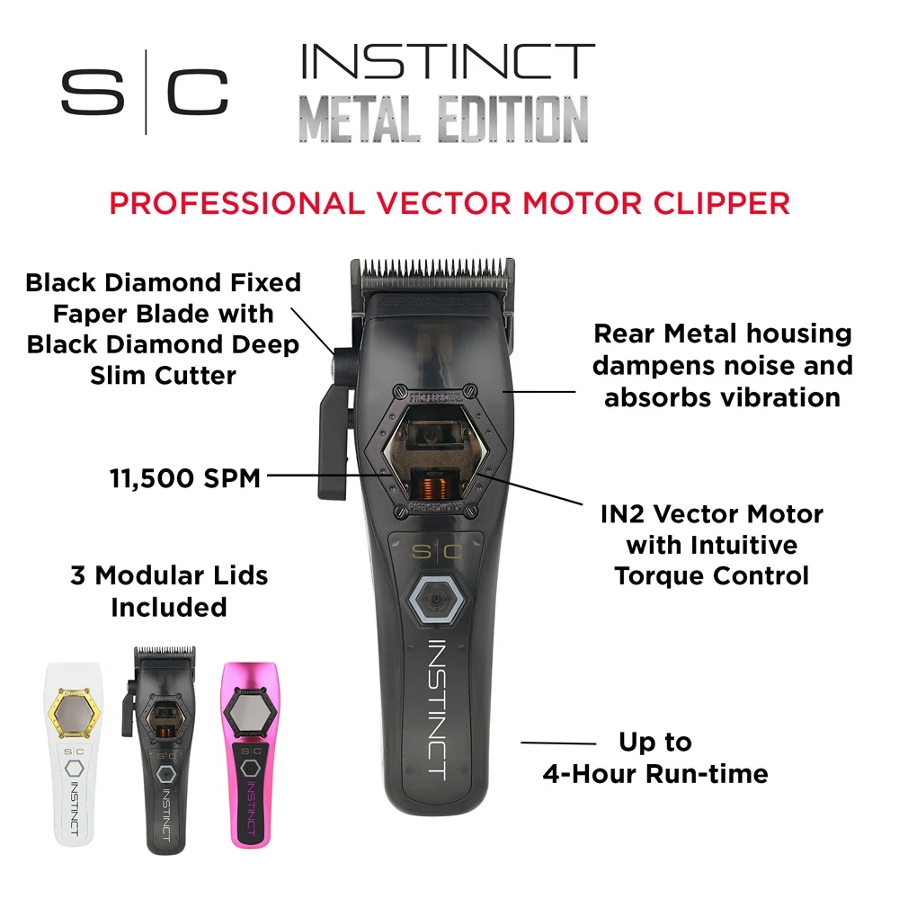 Tông Đơ StyleCraft Instinct Metal Edition Cordless IN2 Vector Motor